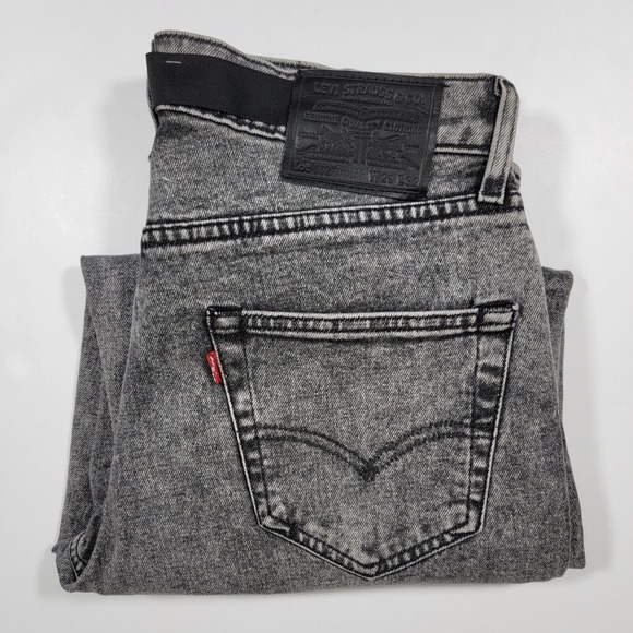 Levi's PREMIUM 562 Men's Denim Jeans Acid Wash Gray‎ Loose Taper Size 29x29 NEW - Picture 1 of 11